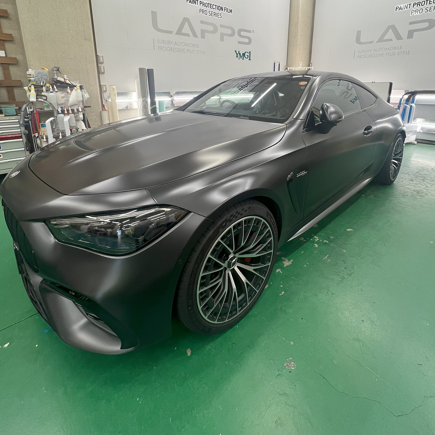 メルセデスAMG CLE53 パートラッピング施工の全体イメージ