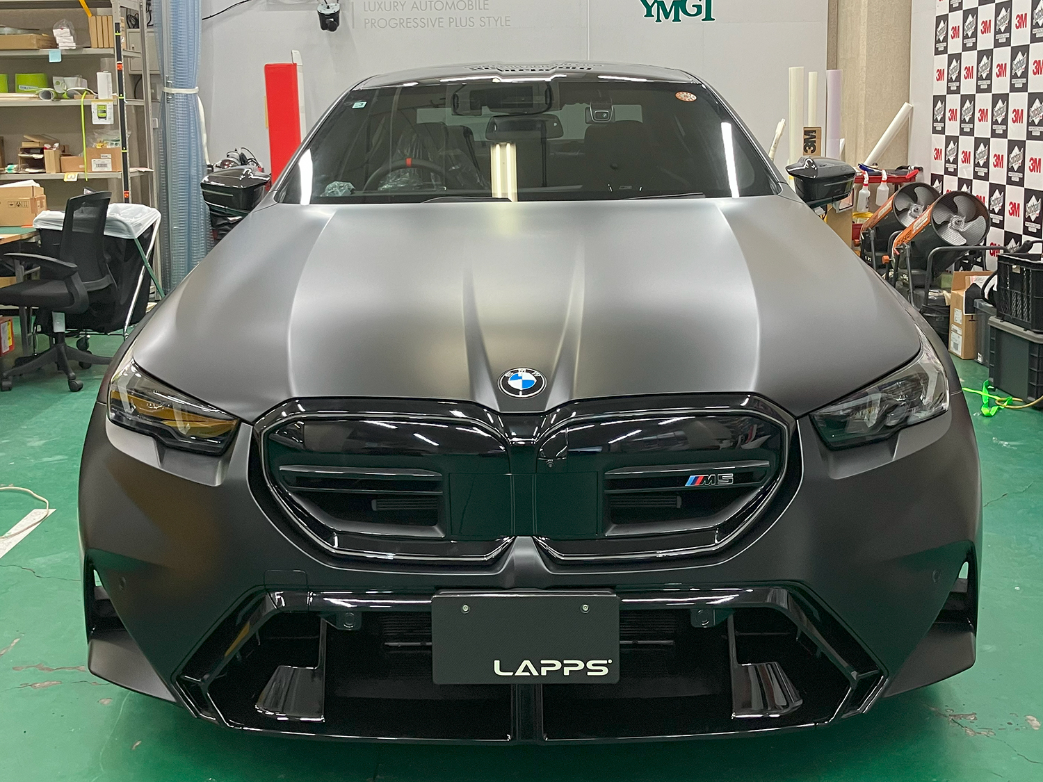 BMW M5(G90) マットプロテクションフィルム施工後の画像