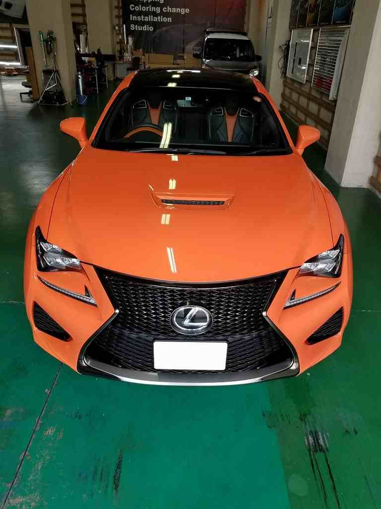 カーラッピング レクサス Rc F ルーフラッピング カーラッピング 東京 車ラッピングのlapps